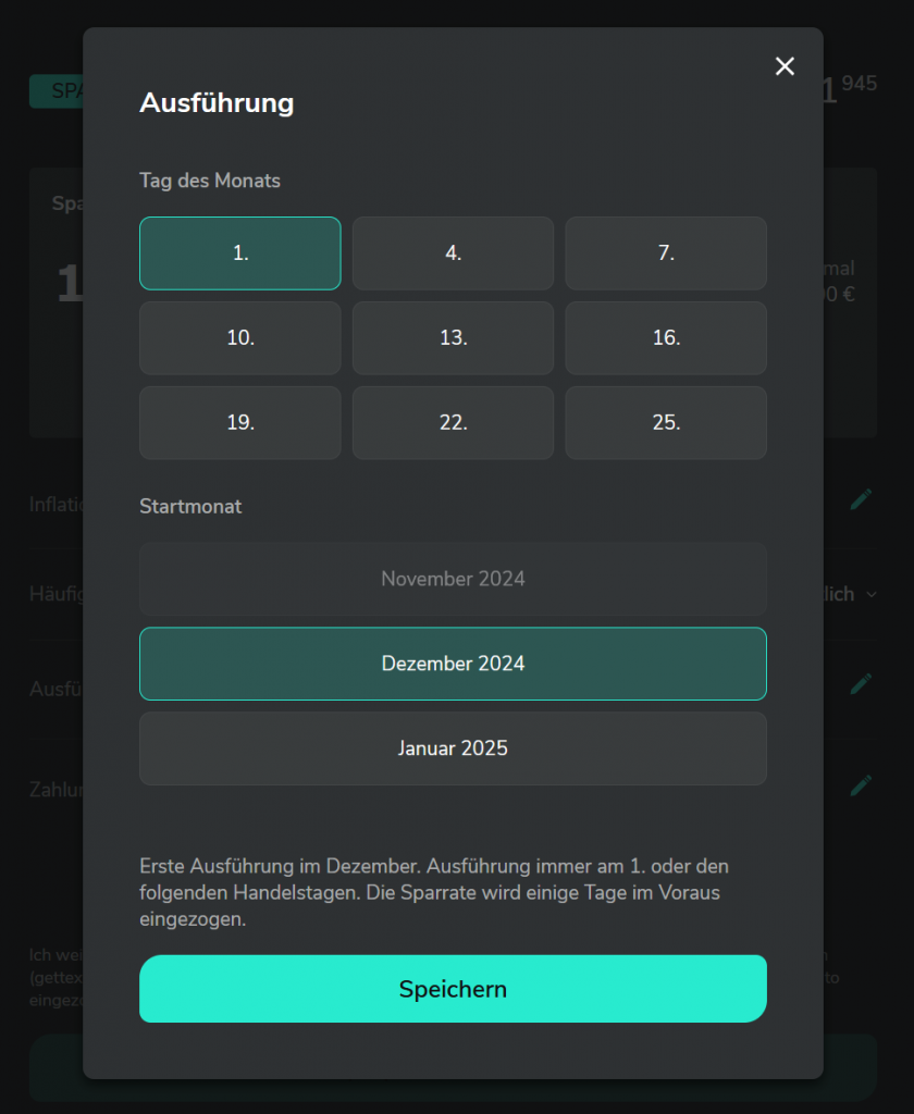 Scalable Capital Sparplan Ausführung