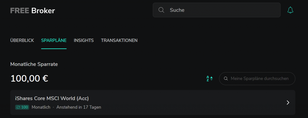 Scalable Capital Sparpläne Übersicht