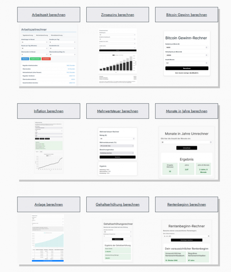 Zeitwertrechner Abl se Von K che Und M bel Berechnen