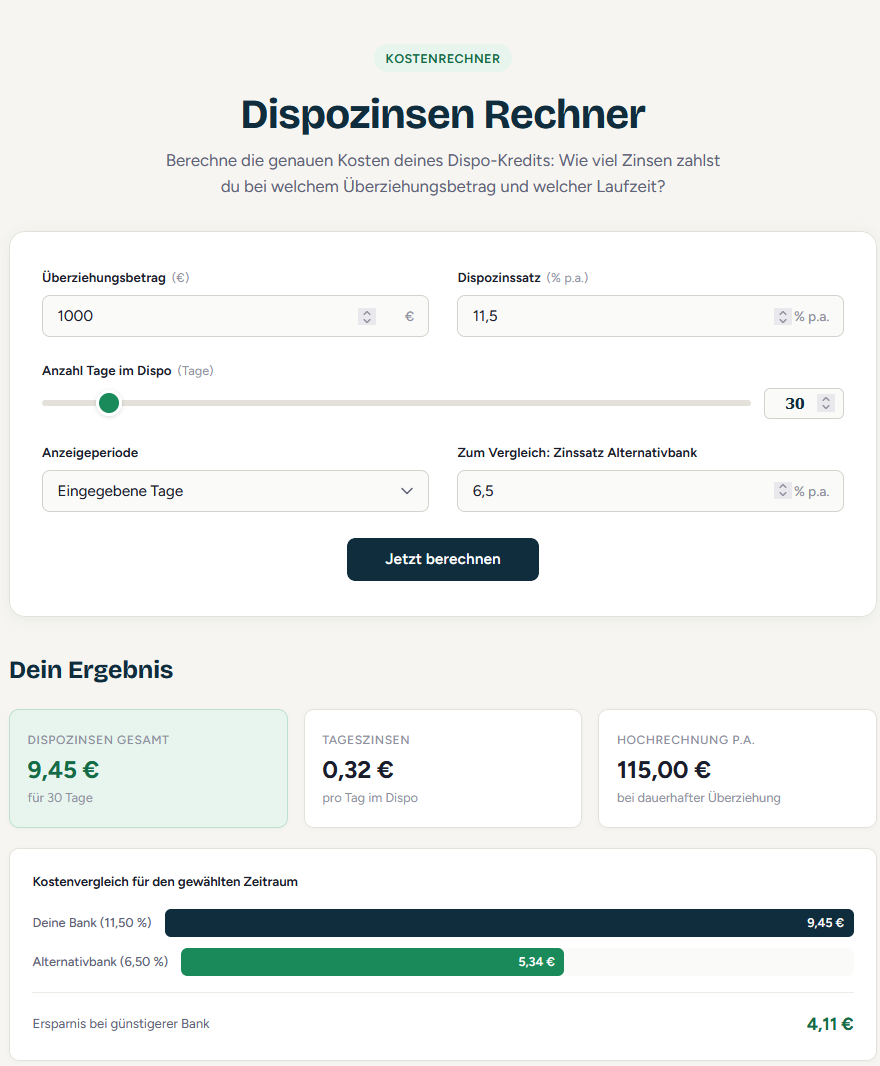 Dispo Rechner
