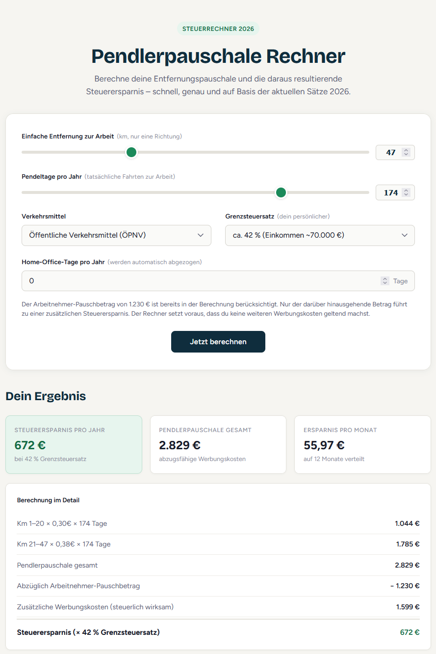 Pendlerpauschale