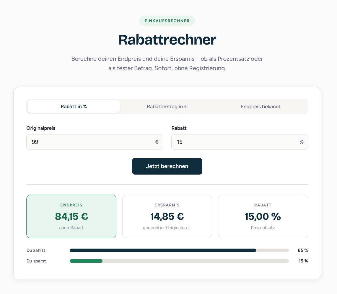 Rabatt